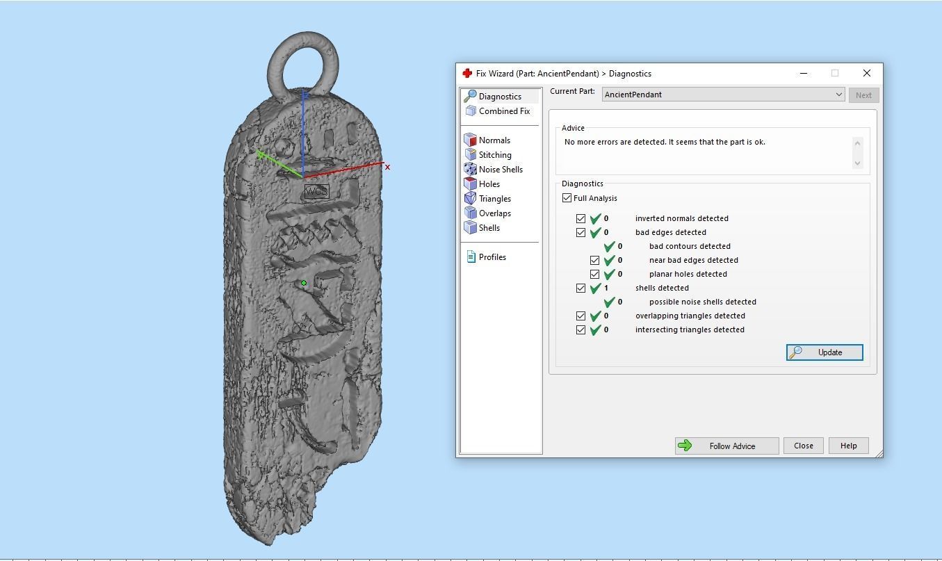 Ancient Egyptian Pendant 3D print model_5