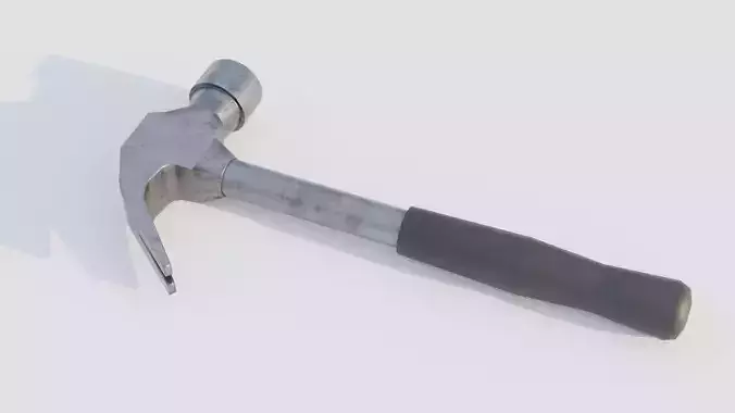 Iron hammer with plastic handle