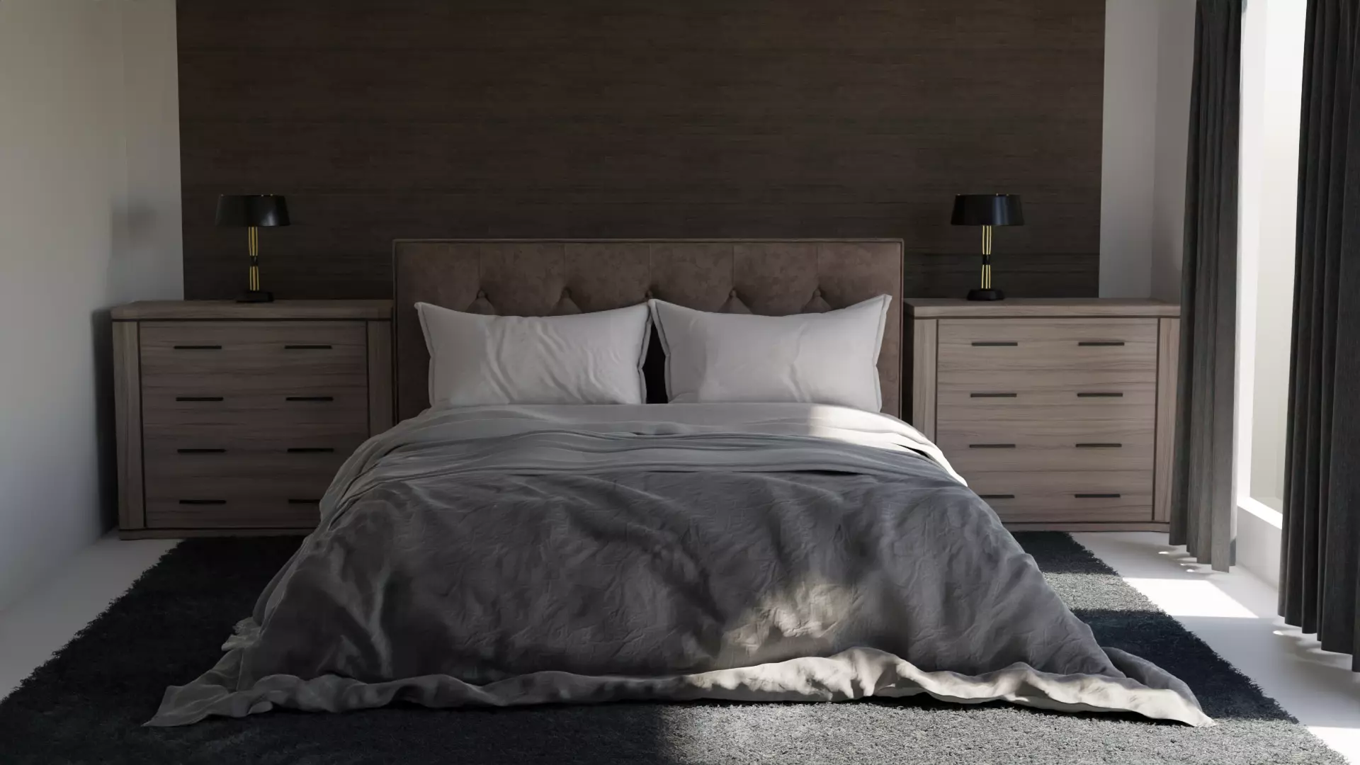 4K BEDROOM - 3D MODEL Free 3D model