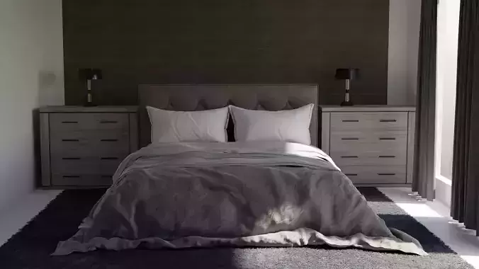 4K BEDROOM - 3D MODEL