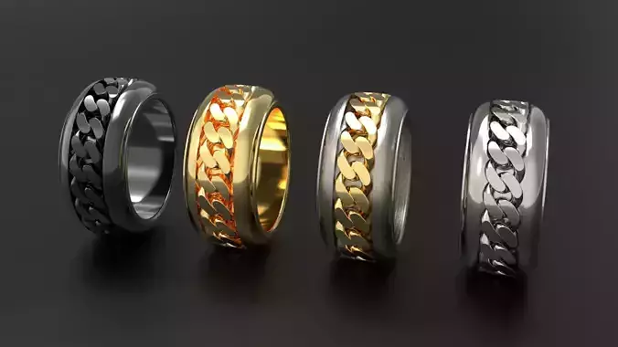 Rotatable Cuban Rings
