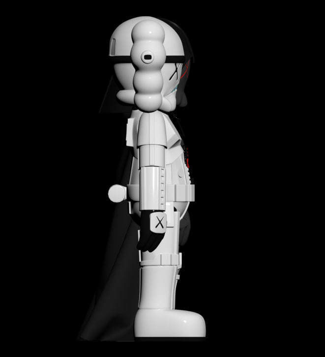 WARS Stormtrooper Darth Vader 3D model Low-poly 3D model_4