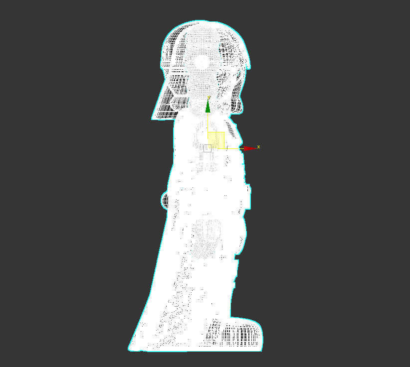 WARS Stormtrooper Darth Vader 3D model Low-poly 3D model_7