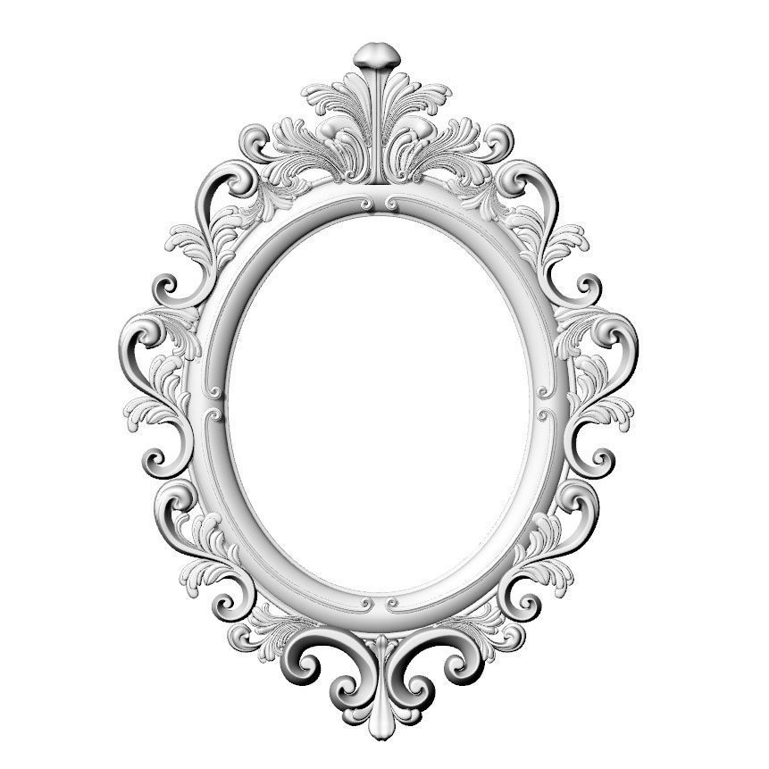 Frame ornament 3D print model_1