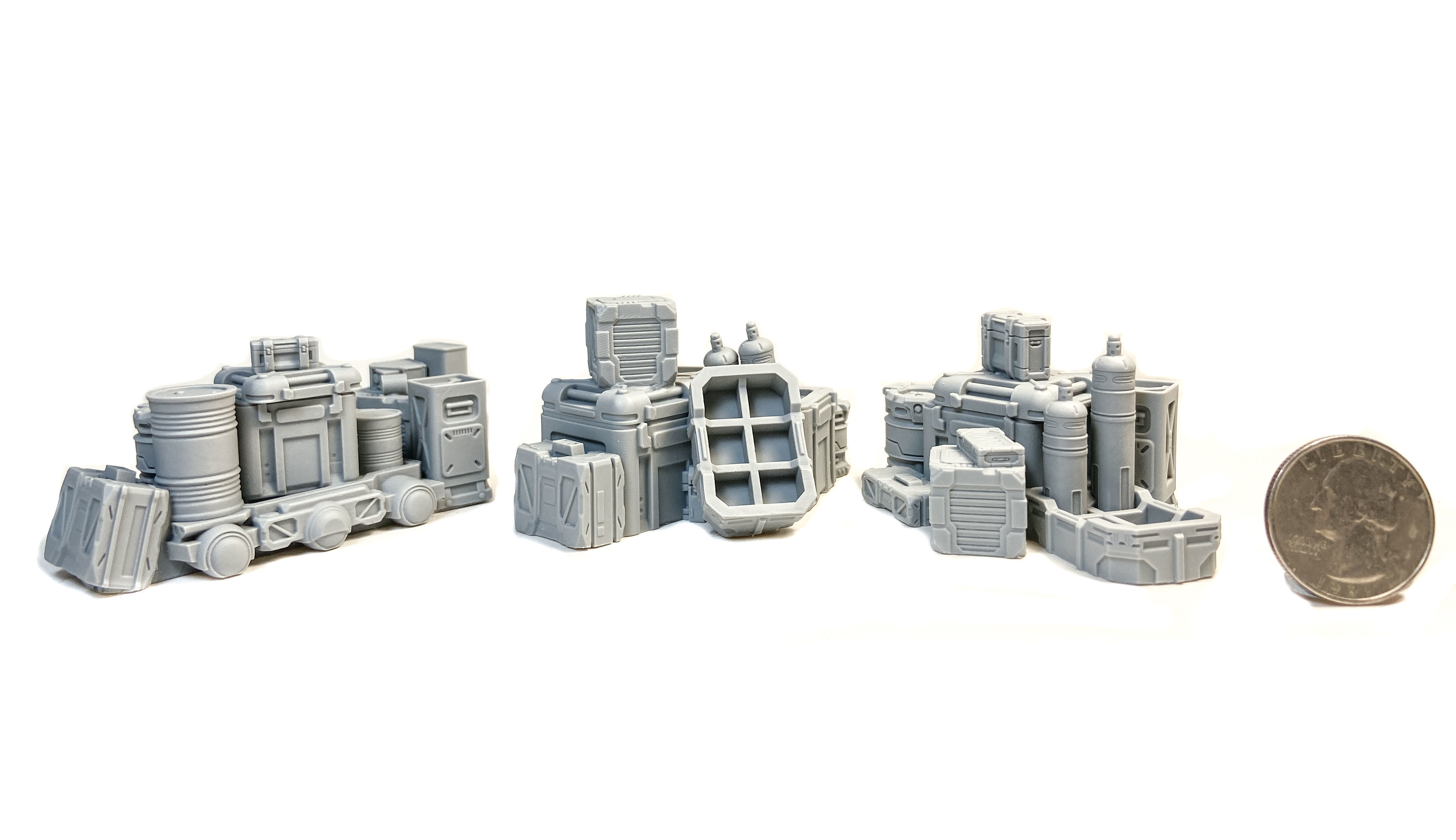 Space hangar barricades 3D print model_4