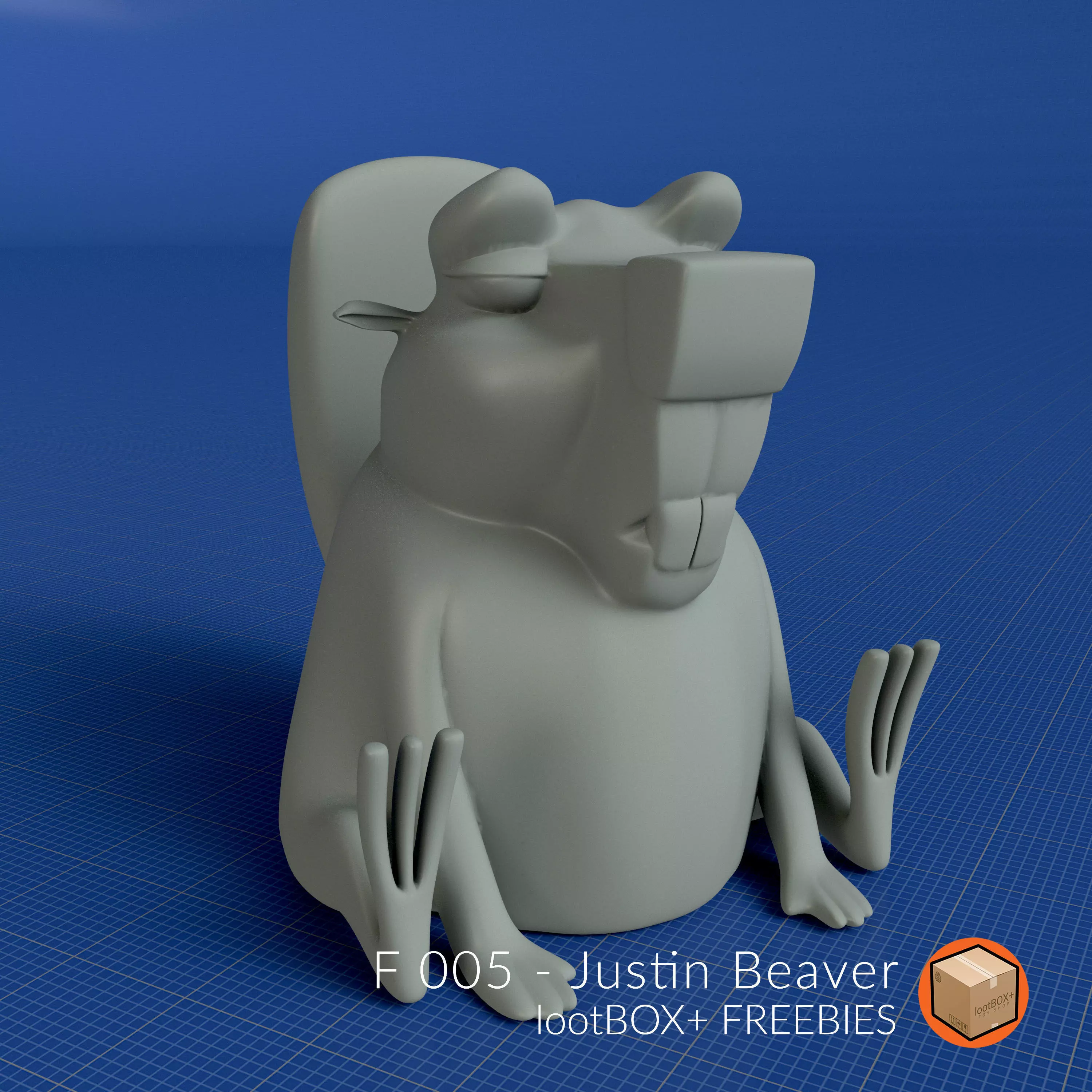 F 005 - JUSTIN BEAVER Free 3D print model