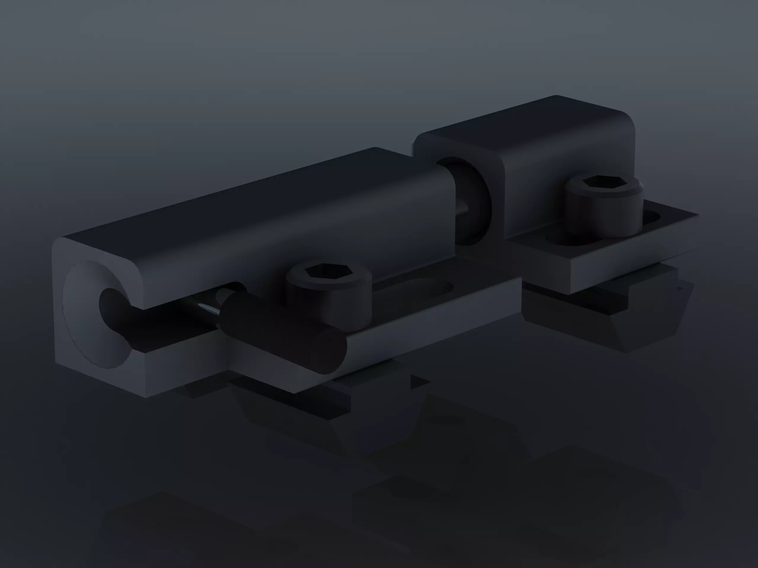 90 Degree Deadbolt - Side Latch 3D model_0