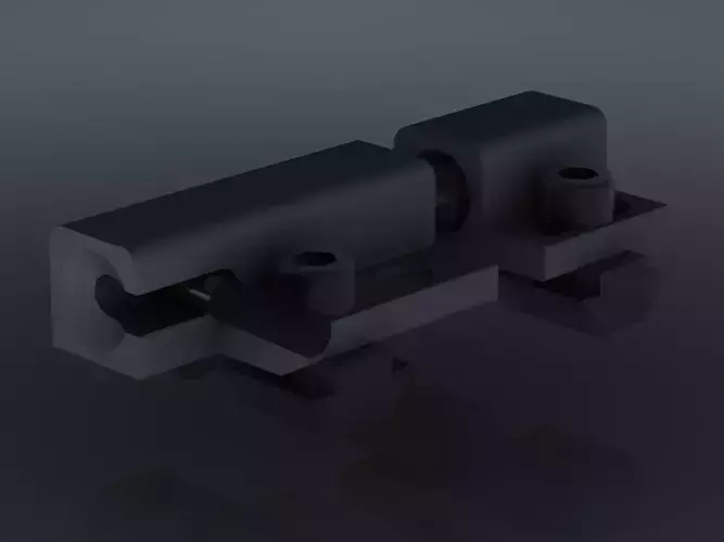 90 Degree Deadbolt - Side Latch 3D model