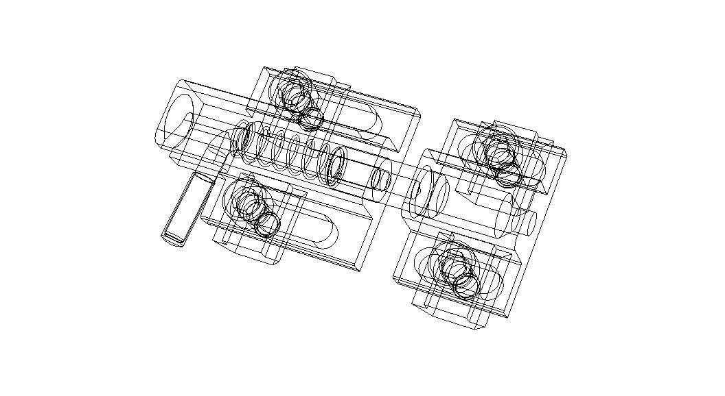 90 Degree Deadbolt - Side Latch 3D model_4