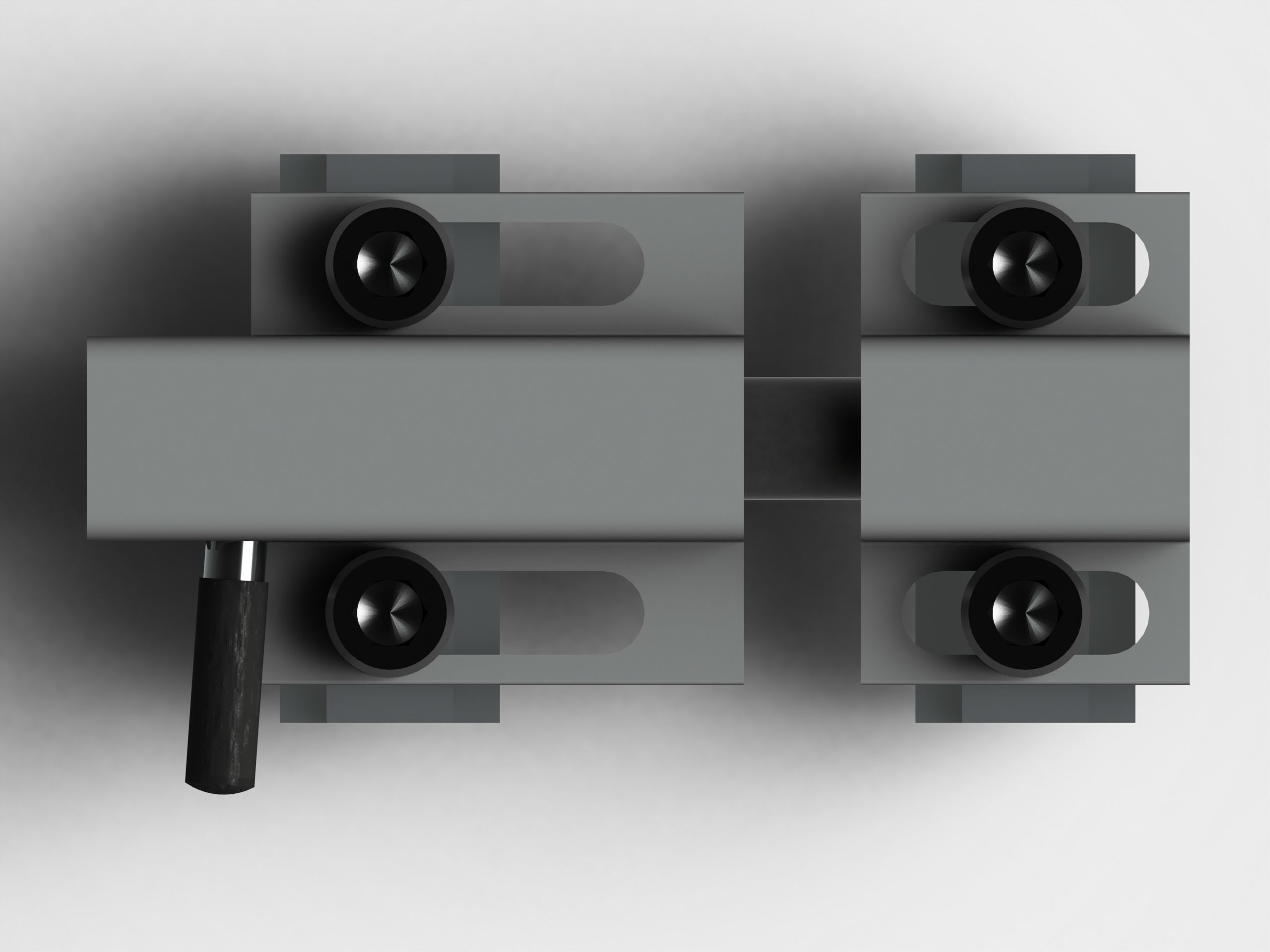 90 Degree Deadbolt - Side Latch 3D model_1