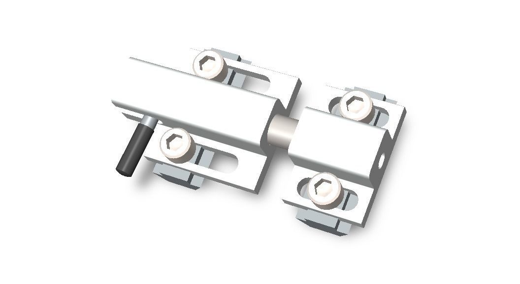 90 Degree Deadbolt - Side Latch 3D model_5