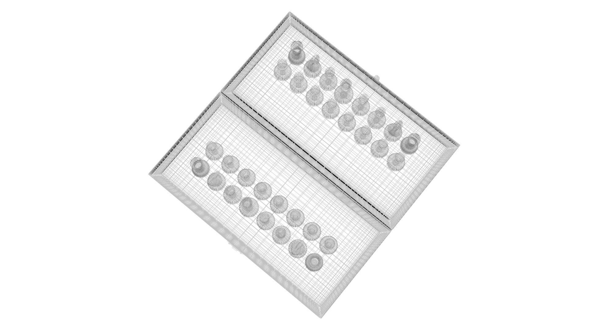 Chess Figures On Chess Board 3D model_17