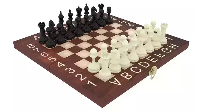 Chess Figures On Chess Board