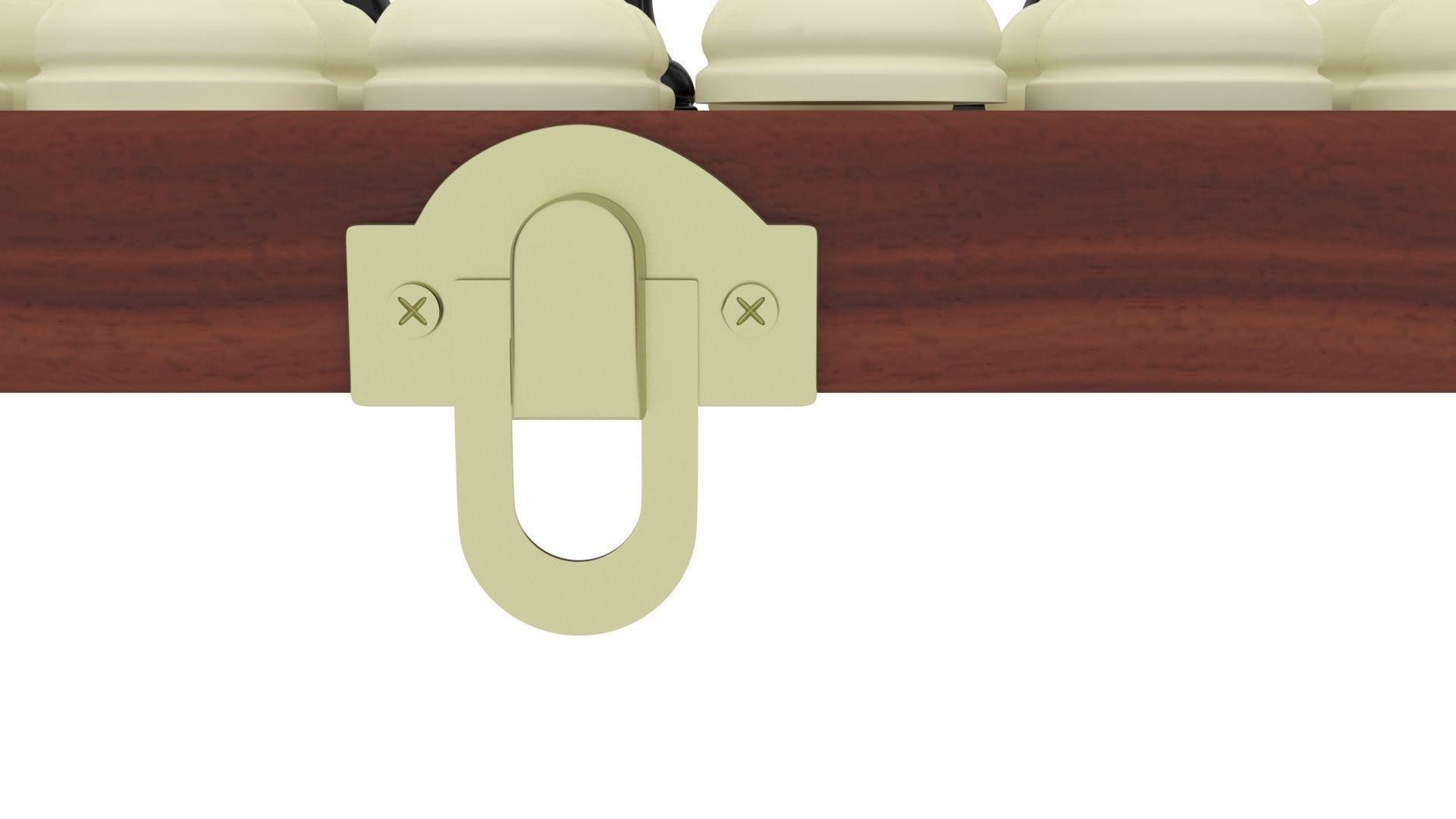 Chess Figures On Chess Board 3D model_10