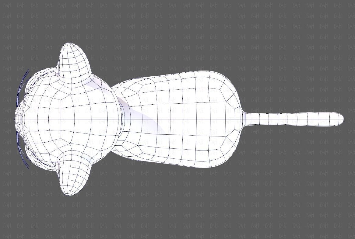 Cat Cartoon V05 Low-poly 3D model_34