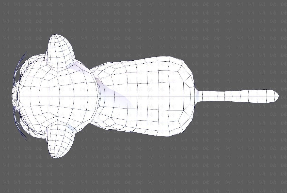 Cat Cartoon V05 Low-poly 3D model_36