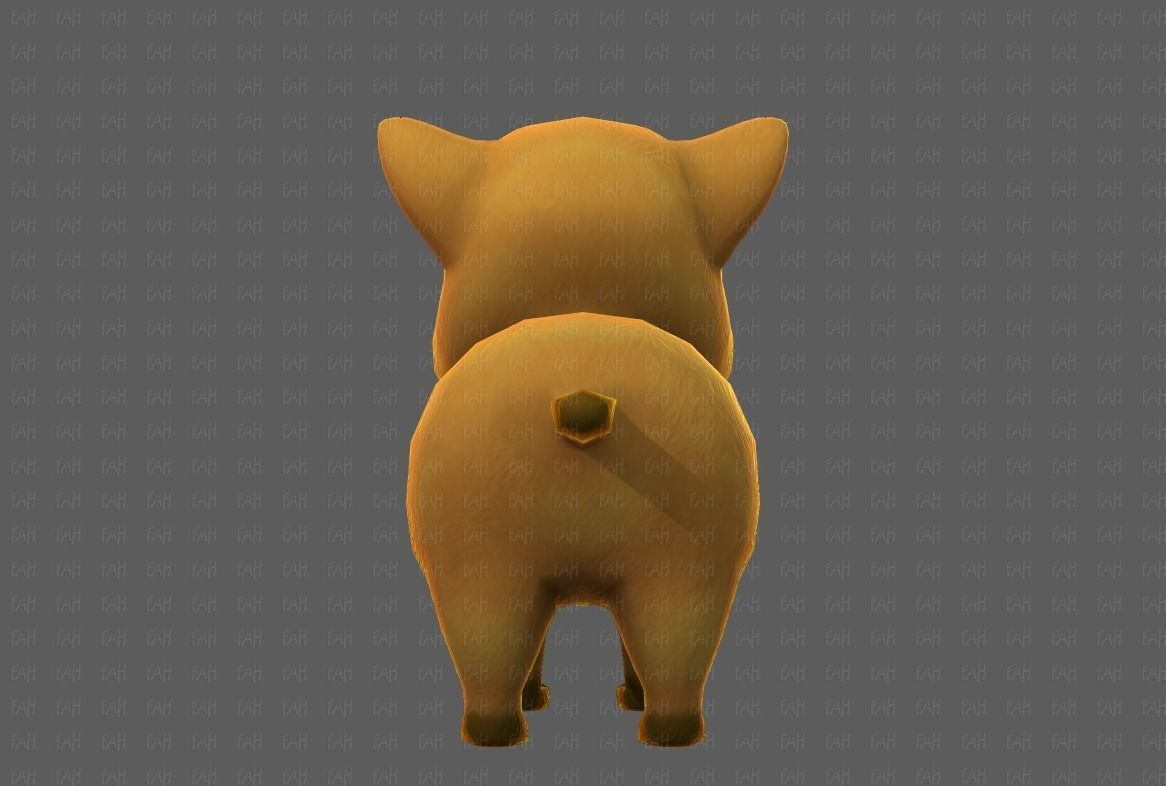 Cat Cartoon V05 Low-poly 3D model_21