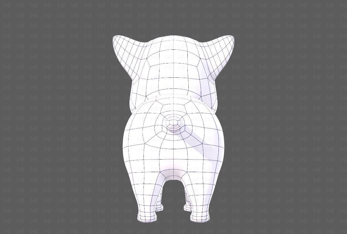 Cat Cartoon V05 Low-poly 3D model_13