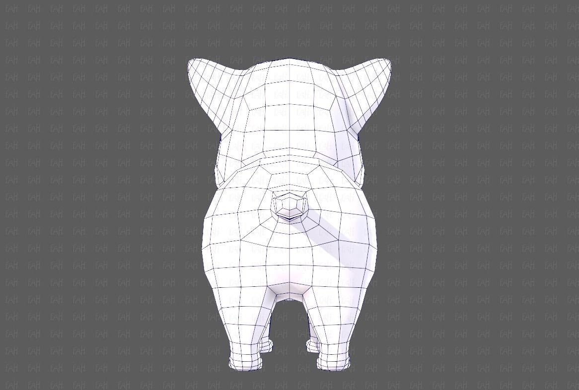 Cat Cartoon V05 Low-poly 3D model_29