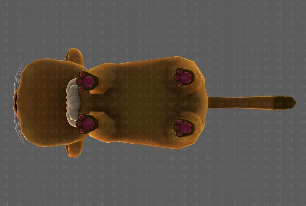 Cat Cartoon V05 Low-poly 3D model_39