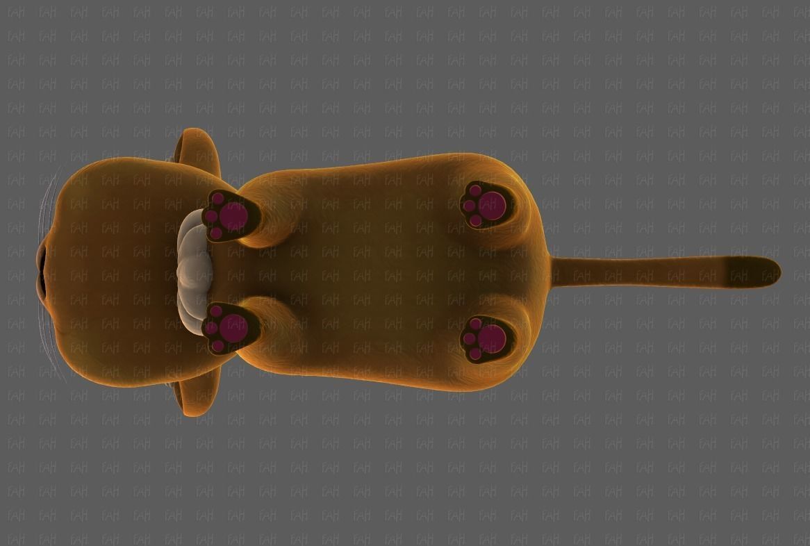 Cat Cartoon V05 Low-poly 3D model_37