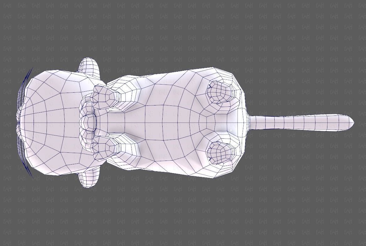 Cat Cartoon V05 Low-poly 3D model_40