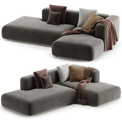 BASECAMP Sofa By Makenordic 3D model 6