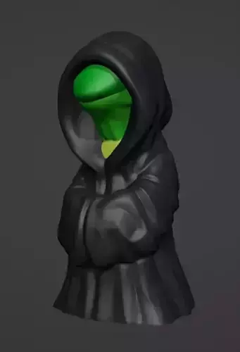 Kermit Dark Side Fan Art 3D print model