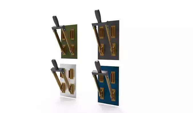 electrical knife switch 3D model