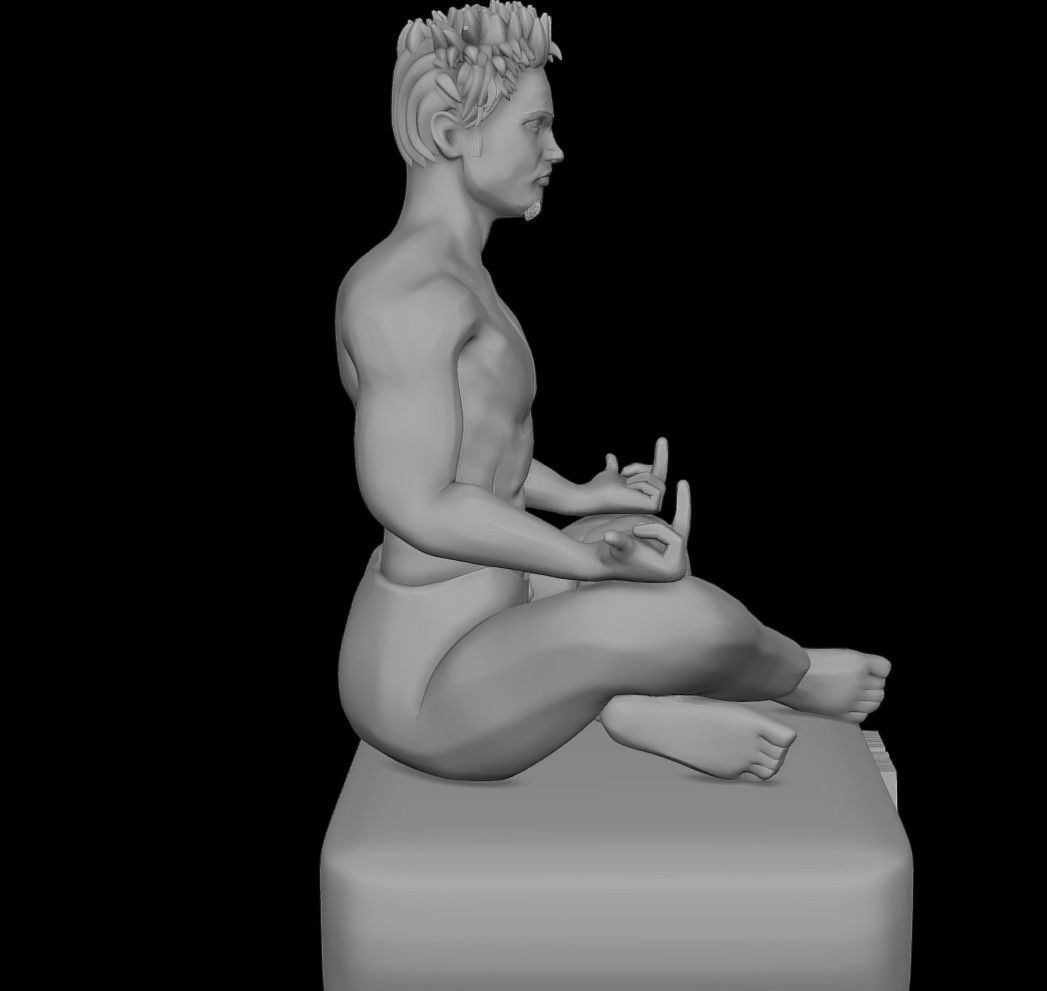 Fight Club Tyler Durden 3d pritable stylized 3d model 3D print model_10