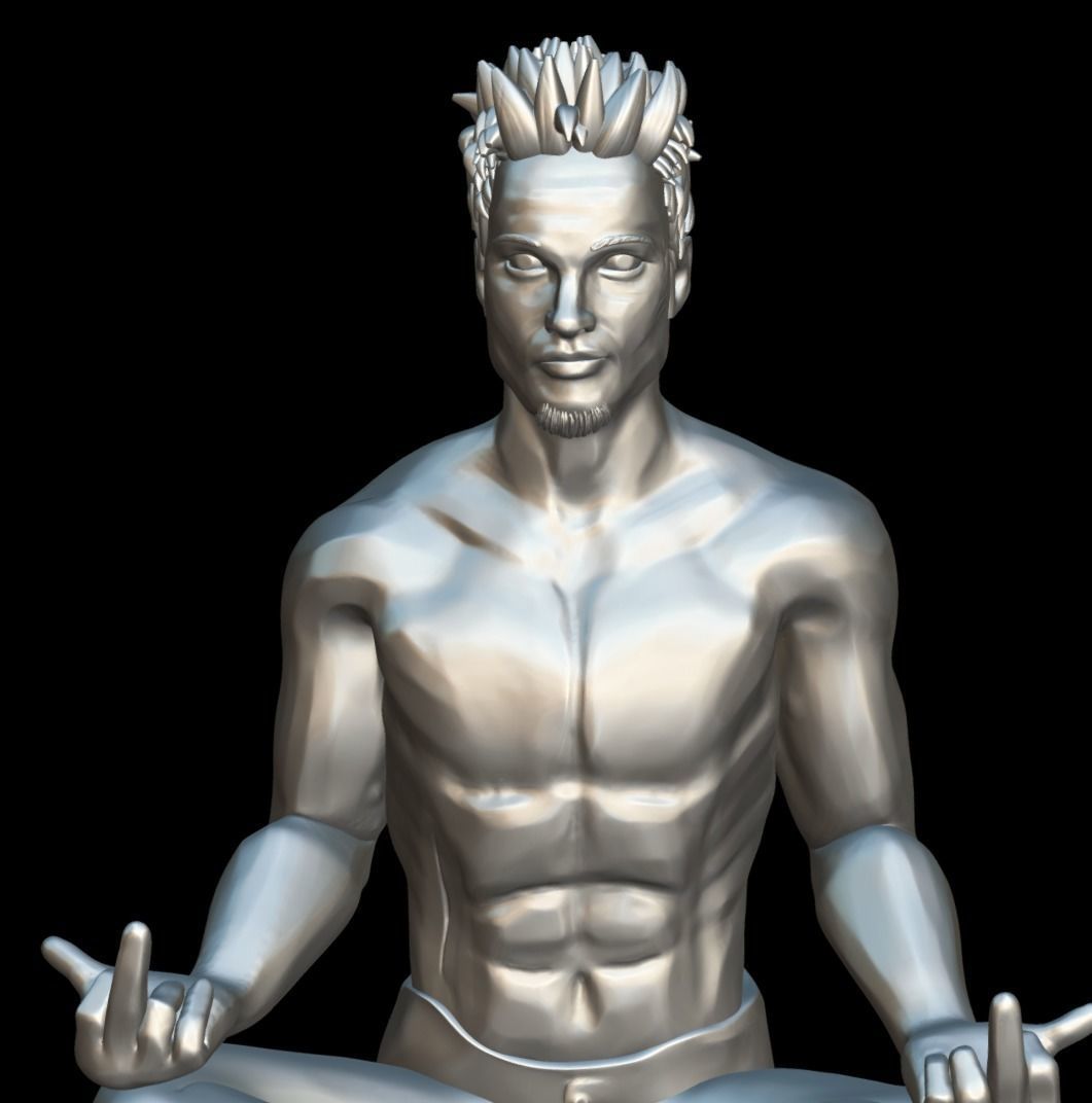 Fight Club Tyler Durden 3d pritable stylized 3d model 3D print model_8