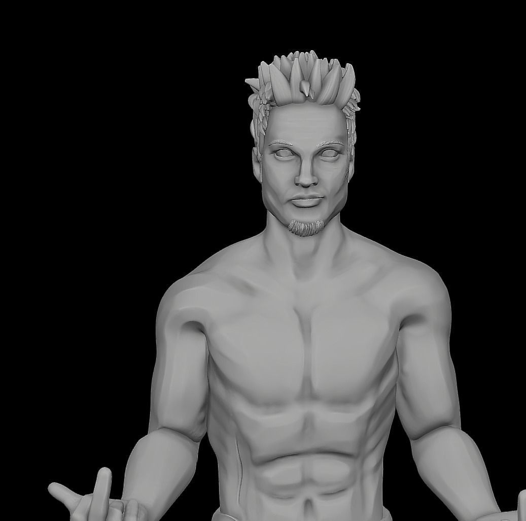 Fight Club Tyler Durden 3d pritable stylized 3d model 3D print model_1