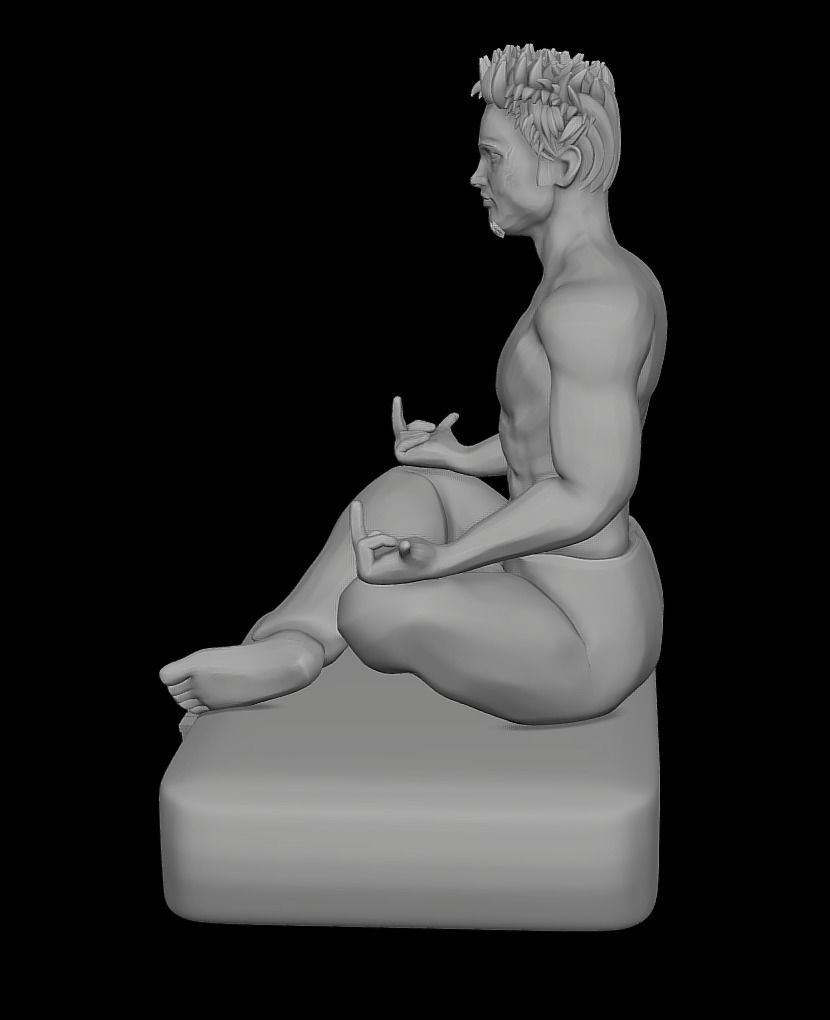 Fight Club Tyler Durden 3d pritable stylized 3d model 3D print model_11