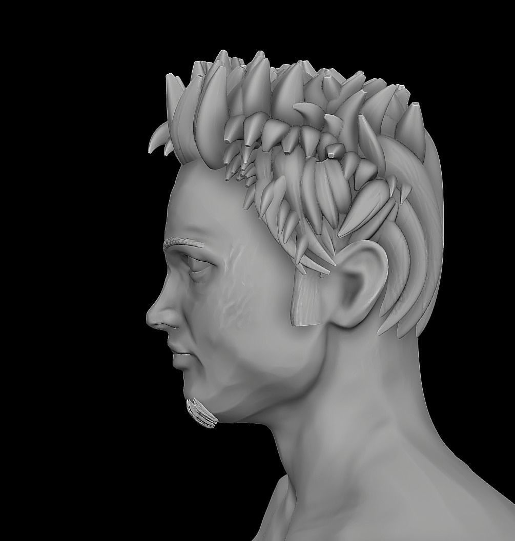 Fight Club Tyler Durden 3d pritable stylized 3d model 3D print model_7