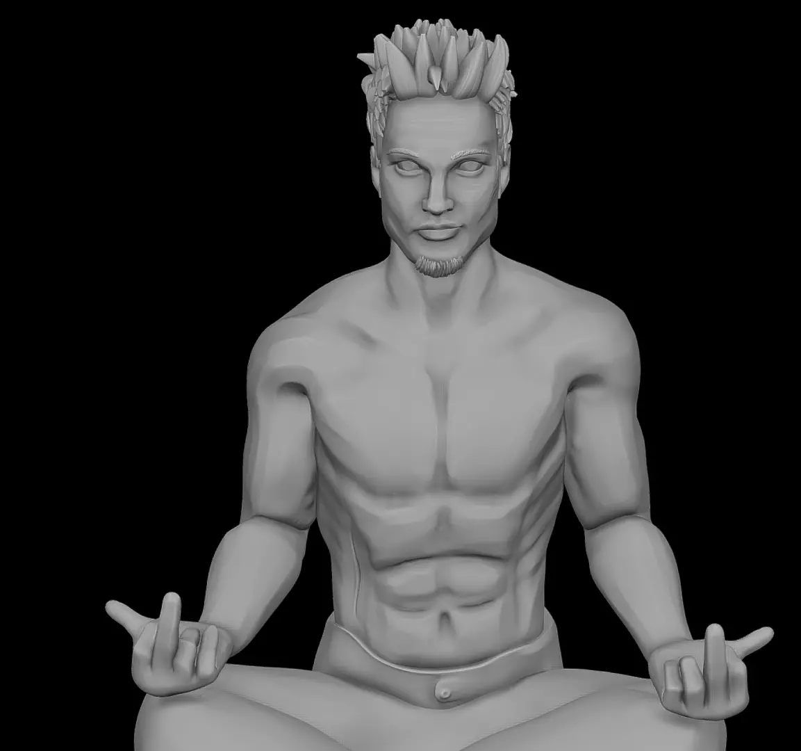 Fight Club Tyler Durden 3d pritable stylized 3d model 3D print model_0