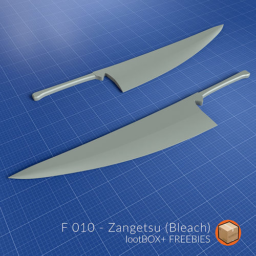 F 010 - ZANGETSU  Free 3D print model
