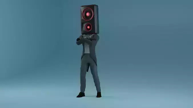 Skibidi toilet fancy speaker man 3D model