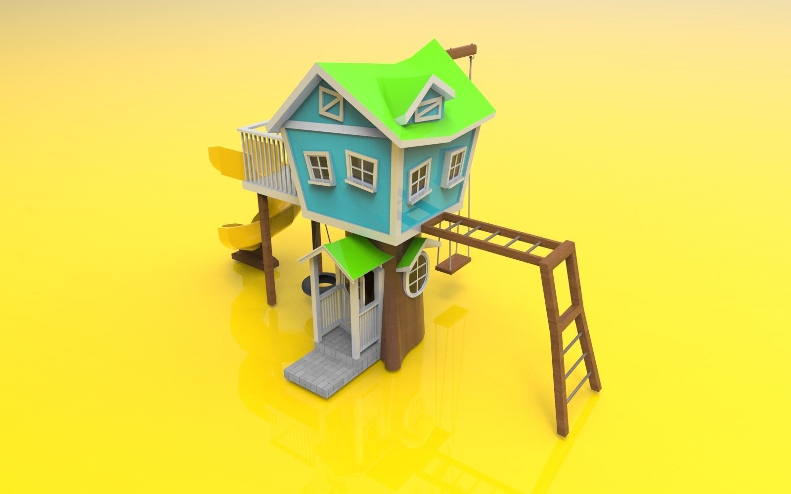 Hobbit playground 3D model_1