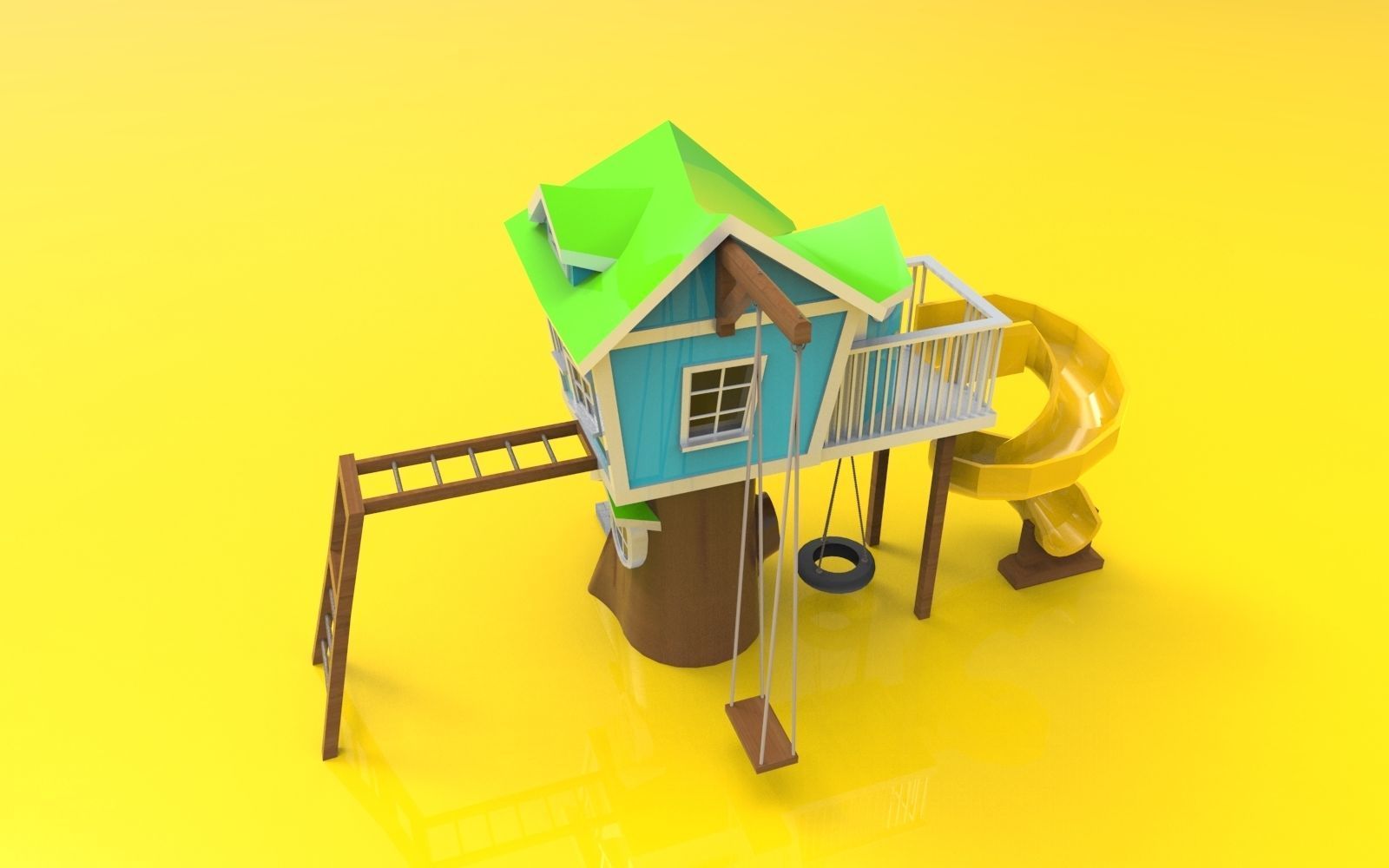 Hobbit playground 3D model_3