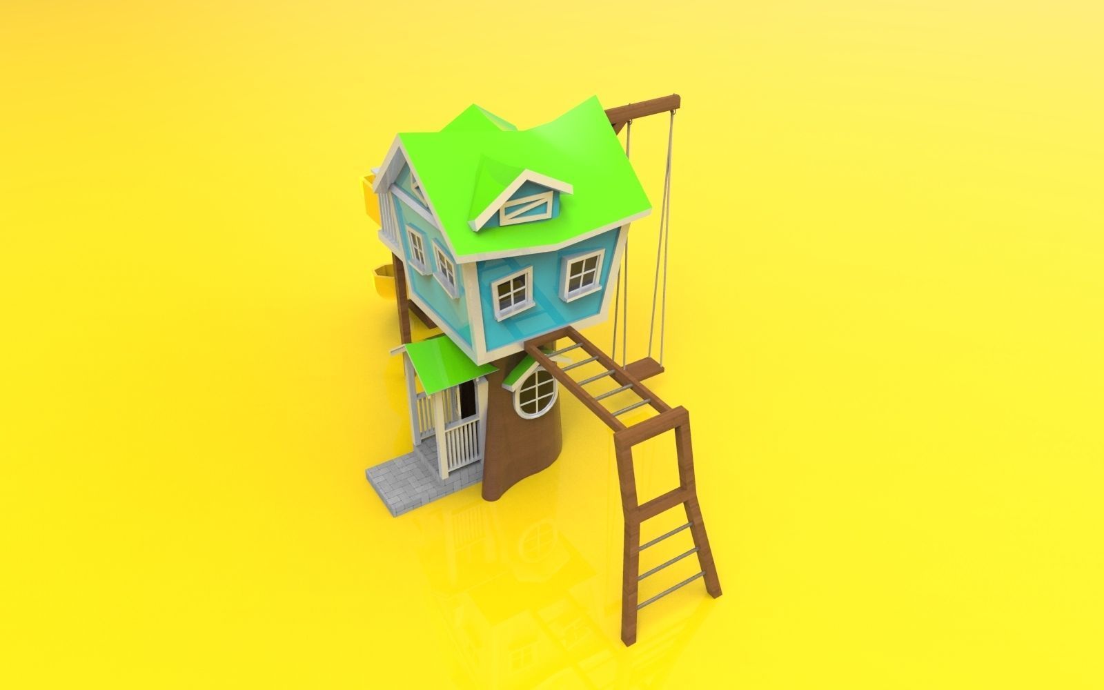 Hobbit playground 3D model_5