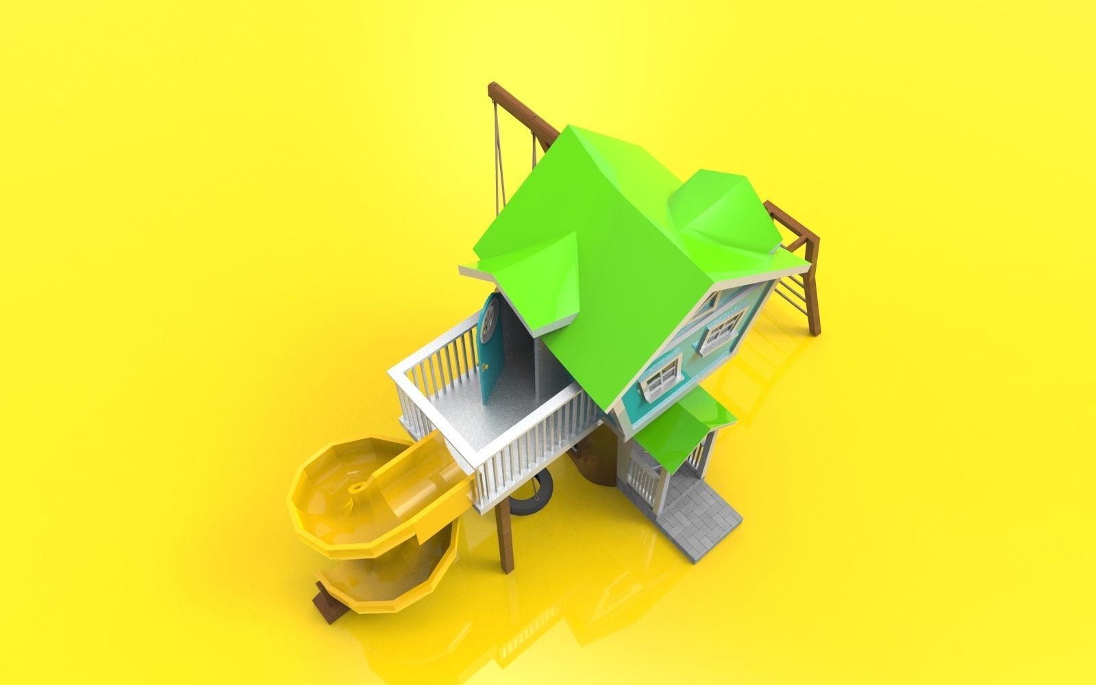 Hobbit playground 3D model_7