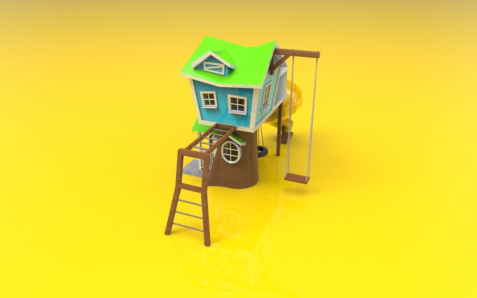 Hobbit playground 3D model_2