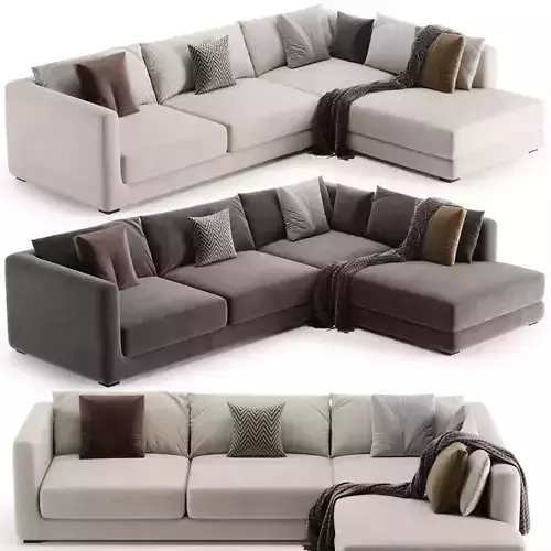 BLAKE LARGE OPEN END CORNER SOFA By Loom Loft