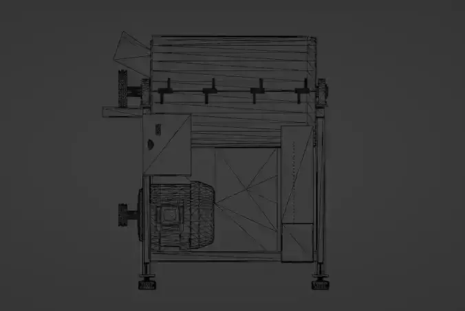 Kernel Corn Pulvurizer Machine 3D model
