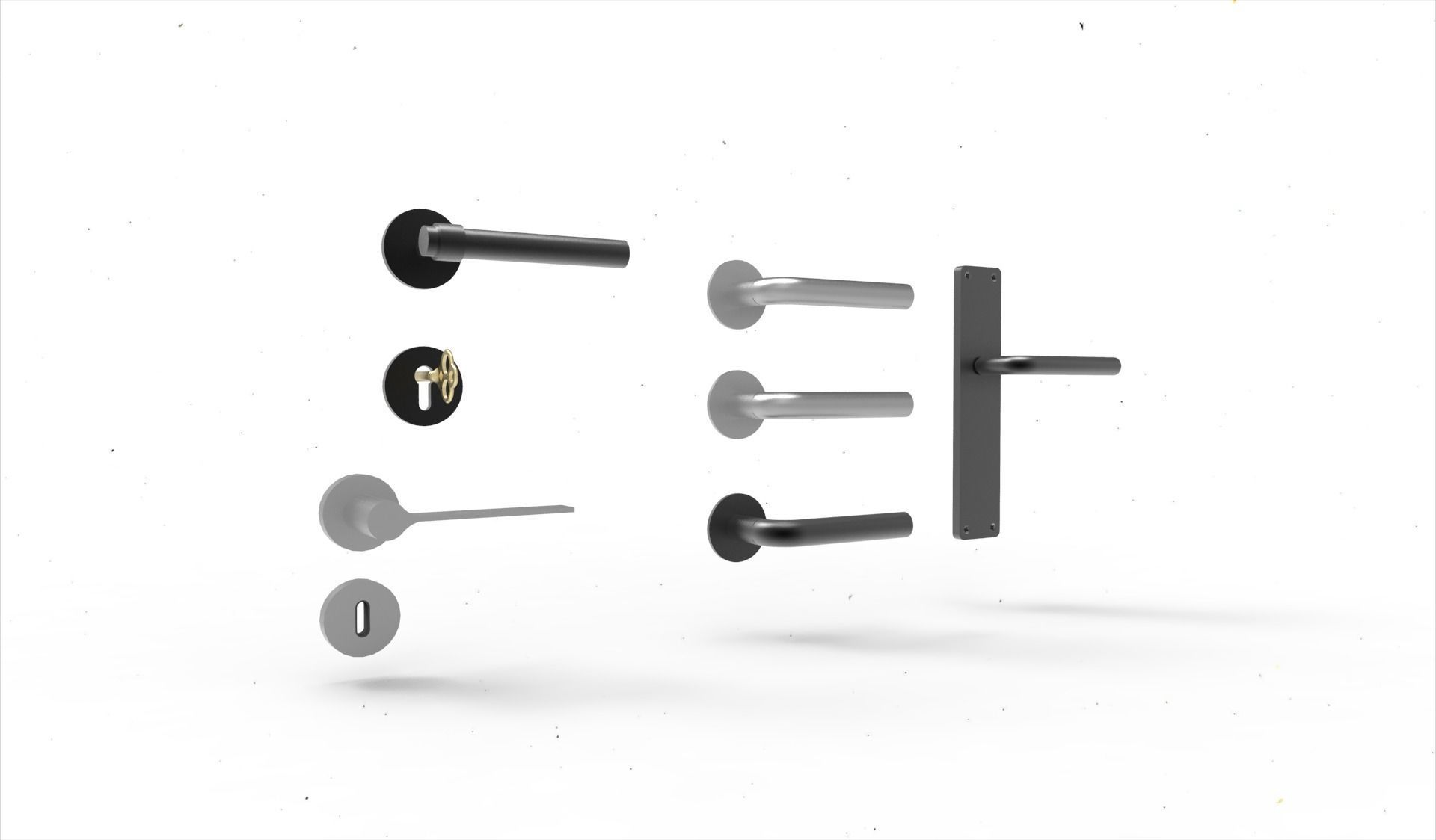 door handle 5 3D model_1