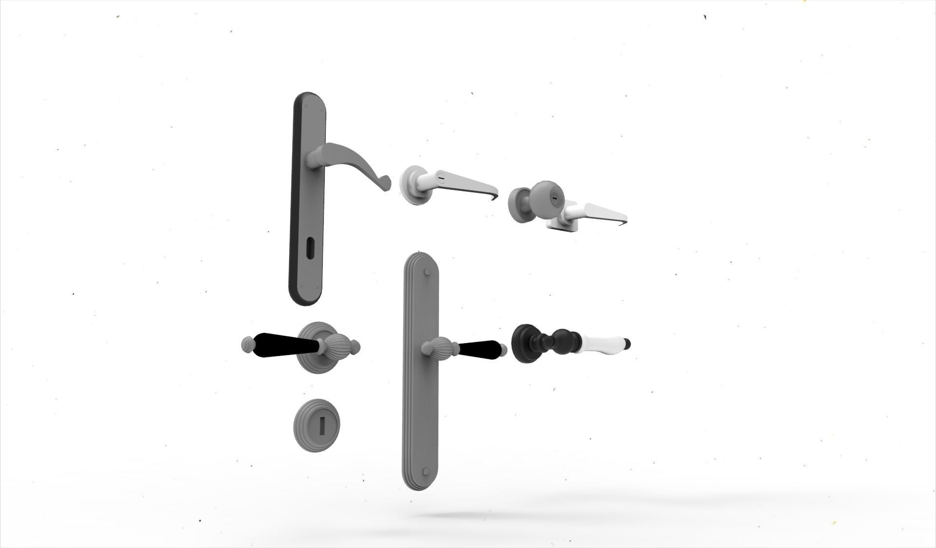 door handle 4 3D model_6