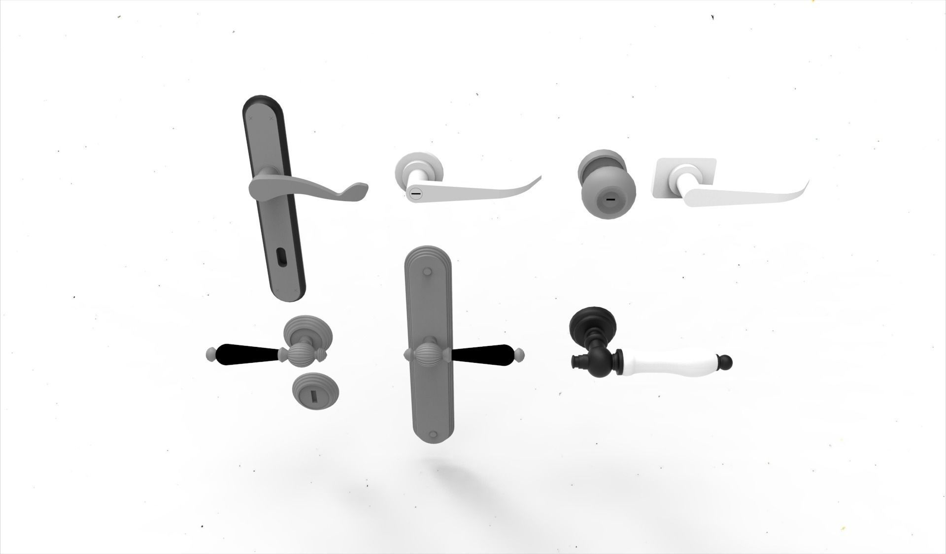 door handle 4 3D model_4