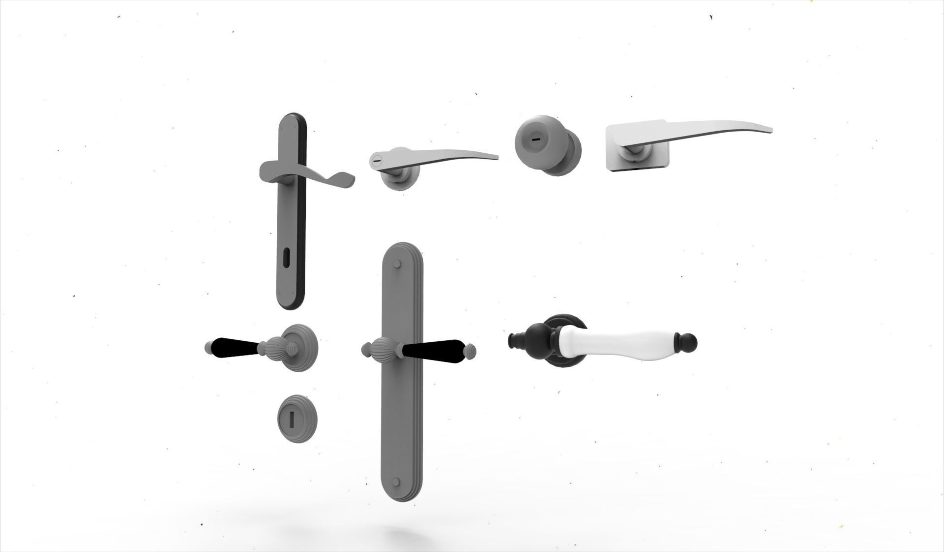 door handle 4 3D model_7