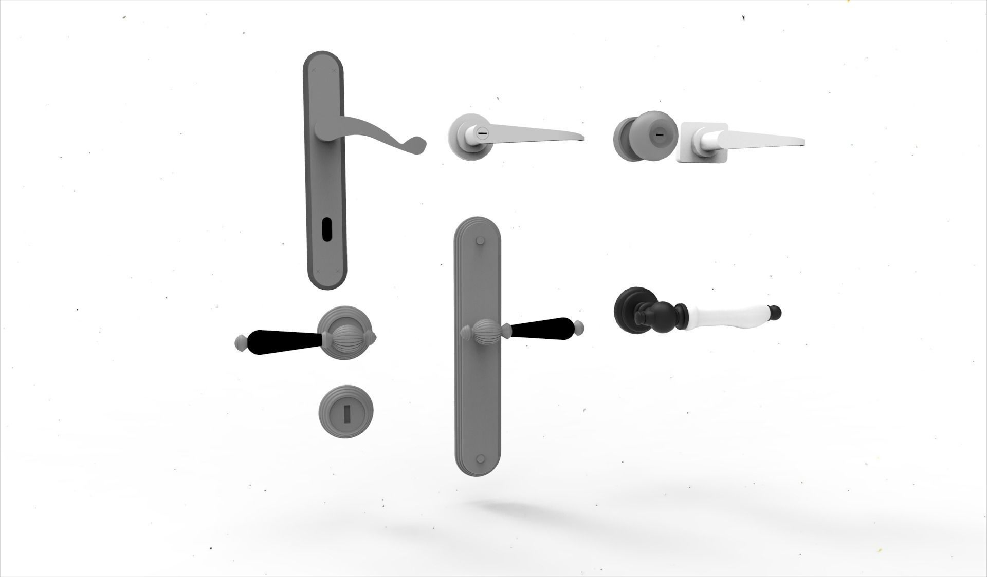 door handle 4 3D model_2