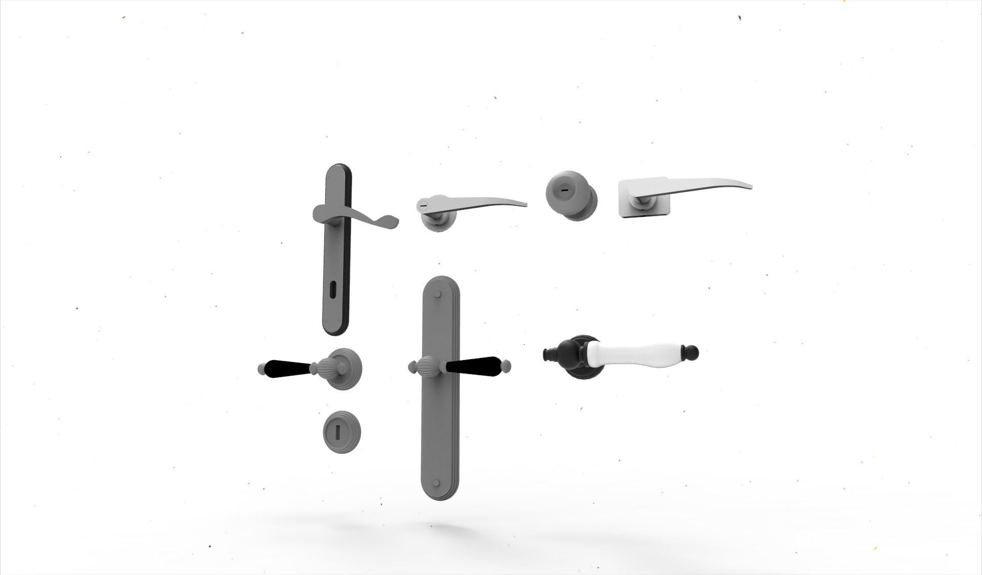 door handle 4 3D model_5